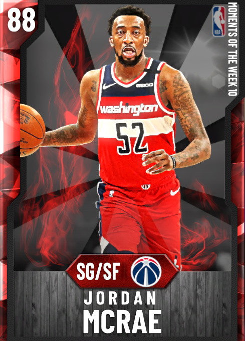 乔丹·麦克雷（MT | 红宝石） 2K20历史 - NBA2K数据库