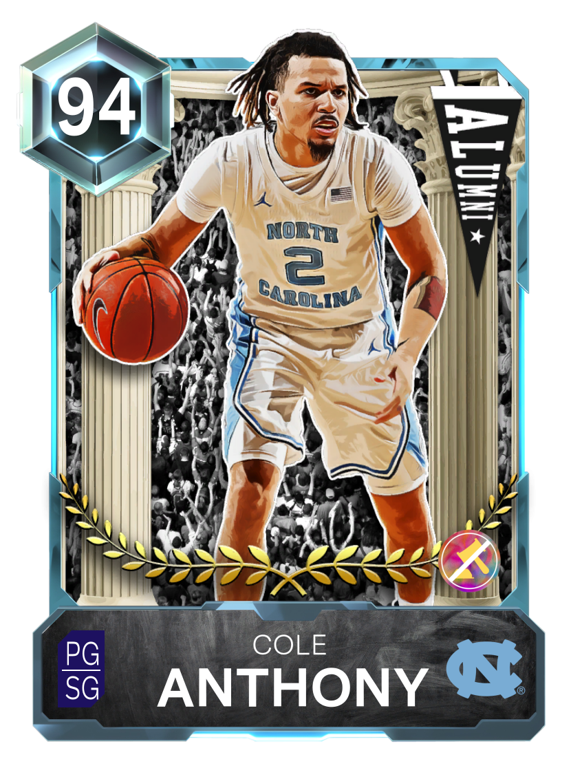 科尔·安东尼（MT | 钻石#North Carolina Tar Heels）